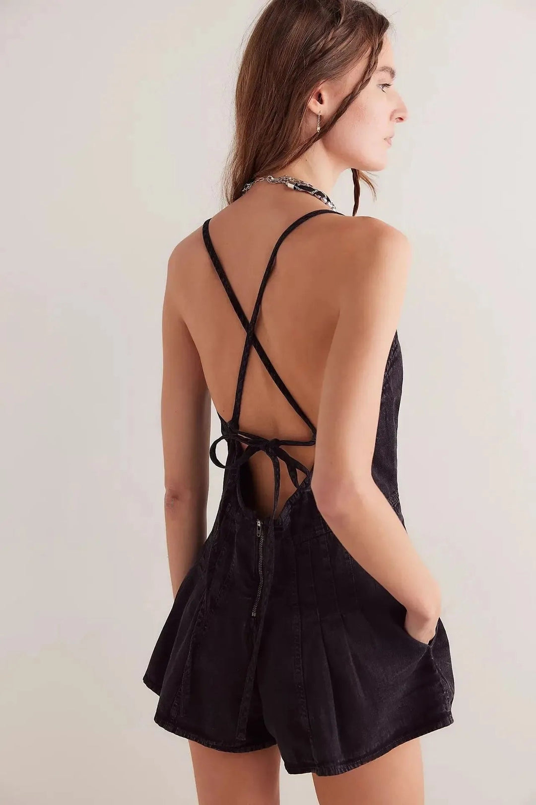 Womens_Denim_Romper_Shorts_Deep_V_Neck_and_Cross_Back_Tie_12