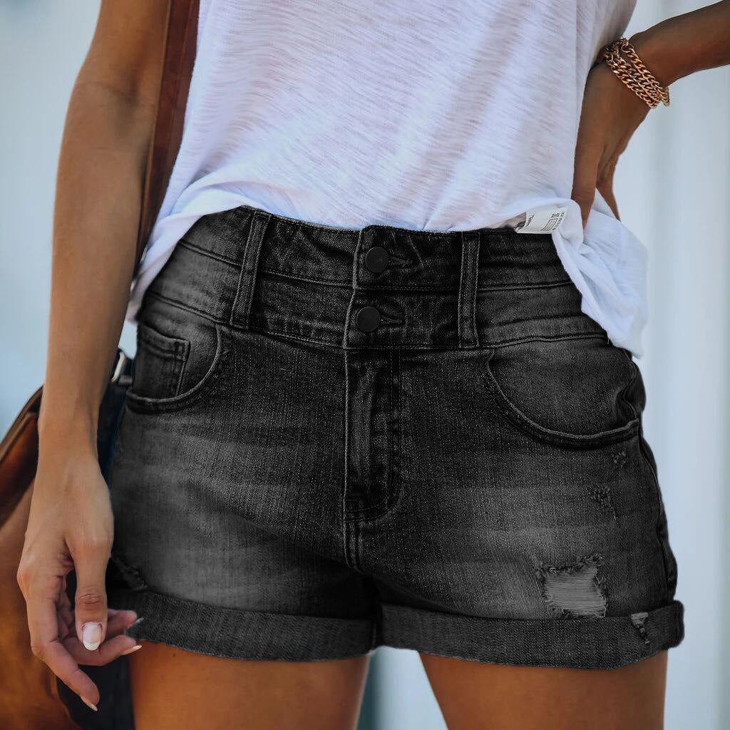 Womens_Denim_Shorts_Relaxed_Fit_with_Distressed_Cuffs_3