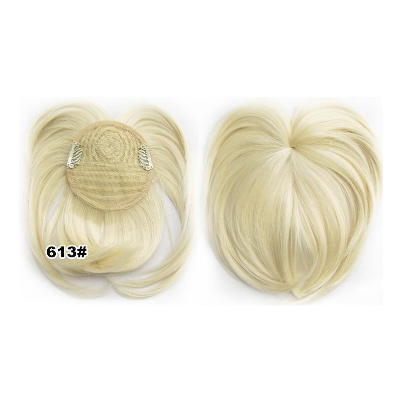 Women's Discrete Hair Topper – Short Style with Volume and Clips 10