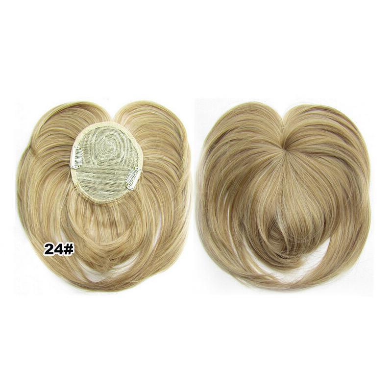 Women's Discrete Hair Topper – Short Style with Volume and Clips 12