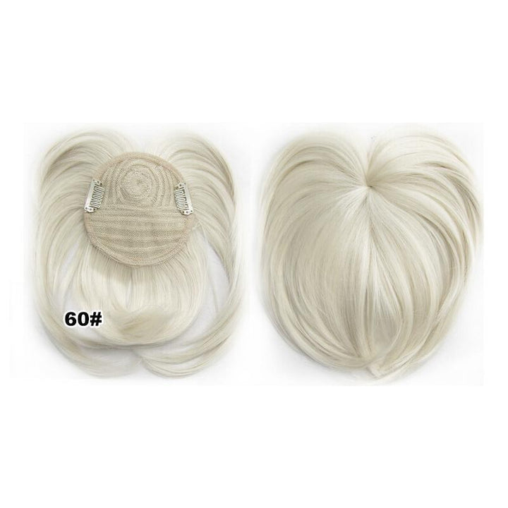 Women's Discrete Hair Topper – Short Style with Volume and Clips 13