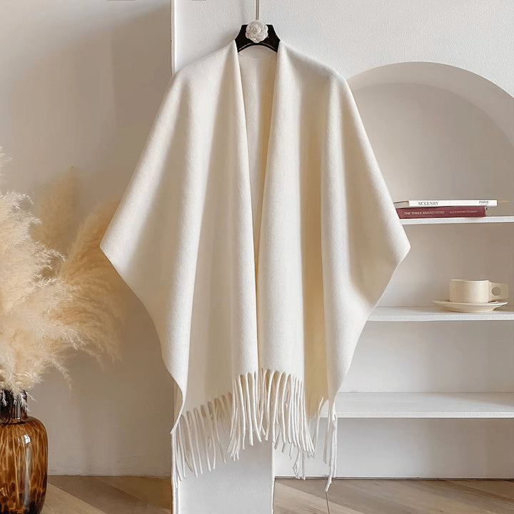 Women's Double-sided Cashmere Poncho – Luxurious and Warm 1