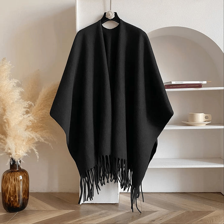 Women's Double-sided Cashmere Poncho – Luxurious and Warm 2