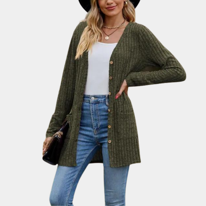 Womens_Elegant_Cotton_Cardigan_Long_and_with_Button_Closure_4