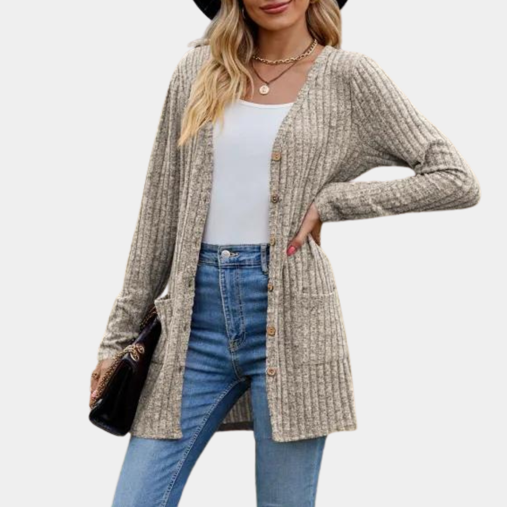 Womens_Elegant_Cotton_Cardigan_Long_and_with_Button_Closure_7