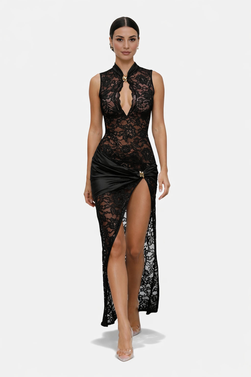 Womens_Elegant_Lace_Maxi_Dress_Sleeveless_with_Deep_V_Neck_3
