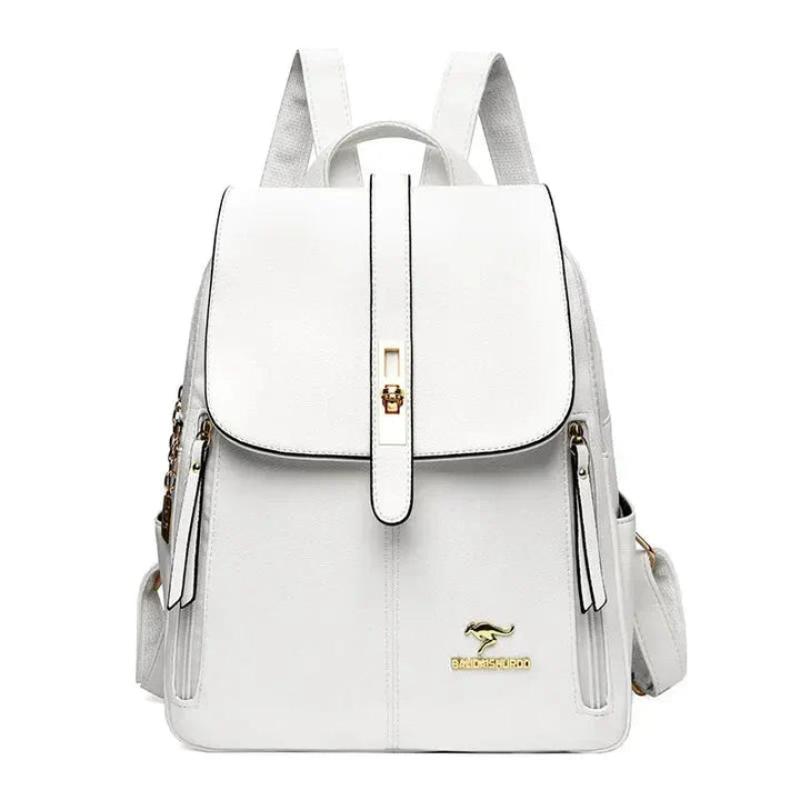 Women's Elegant Leather Backpack – Compact with Classic Design 3
