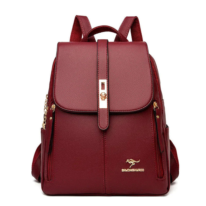 Women's Elegant Leather Backpack – Compact with Classic Design 4