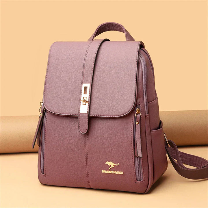 Women's Elegant Leather Backpack – Compact with Classic Design 5