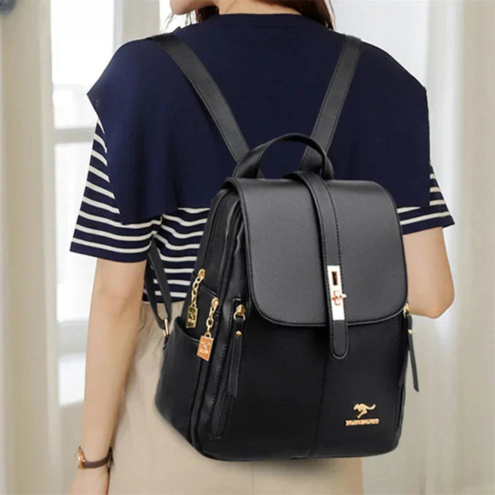 Women's Elegant Leather Backpack – Compact with Classic Design 6