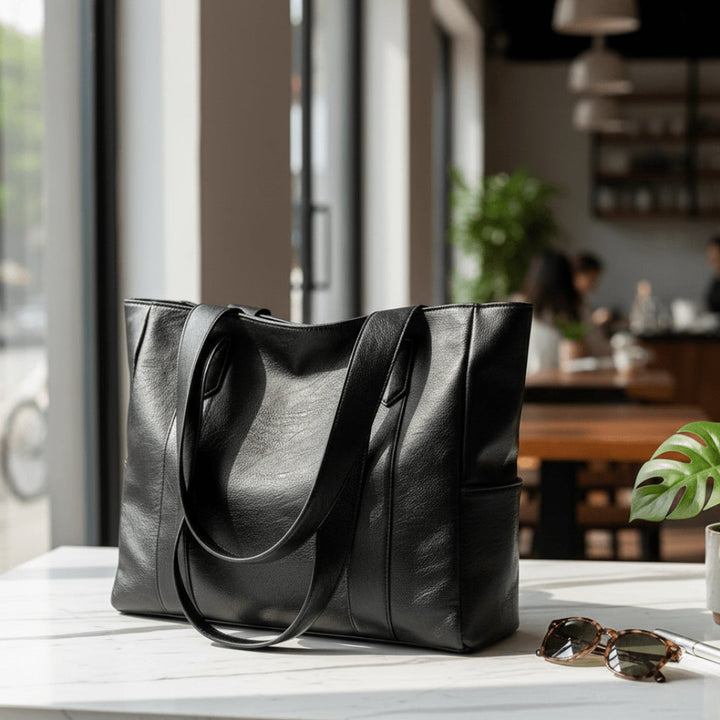Women's Elegant Leather Shoulder Bag – Retro-Style and Sleek Surface 1