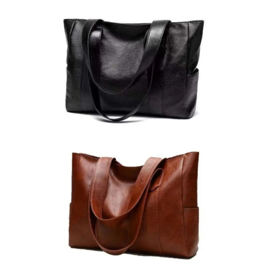 Women's Elegant Leather Shoulder Bag – Retro-Style and Sleek Surface 8