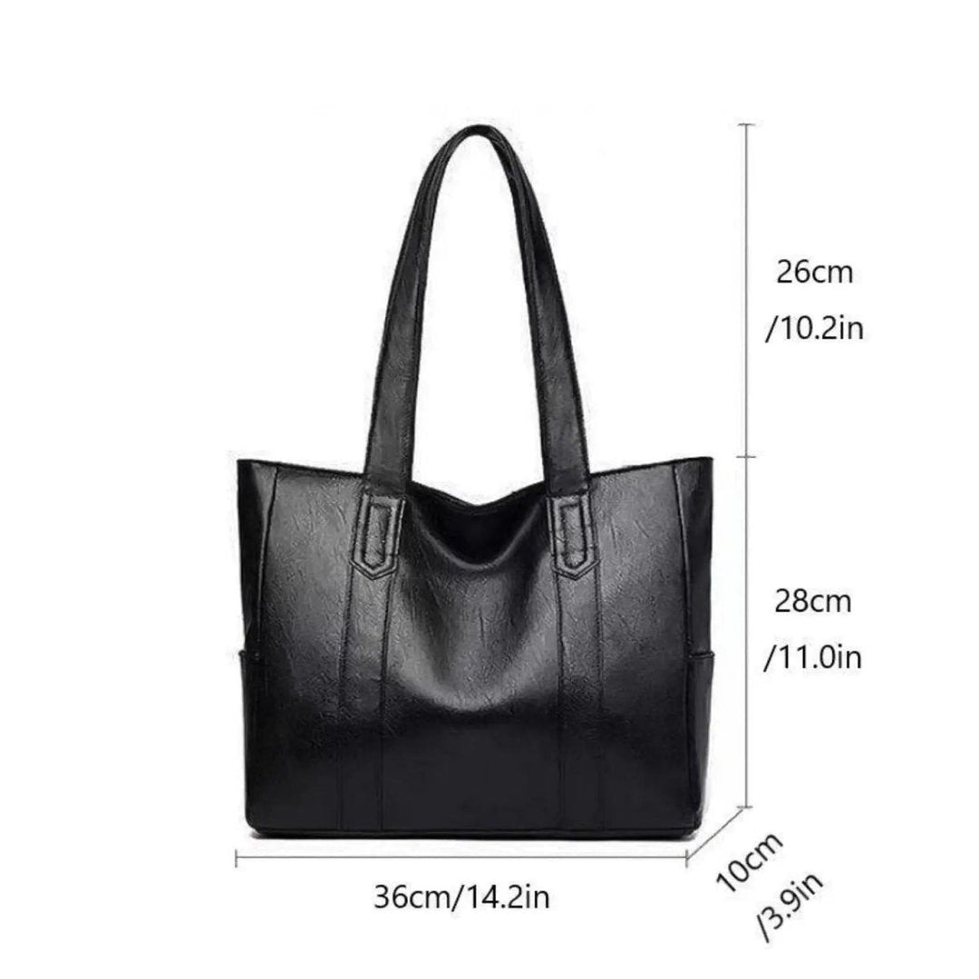 Women's Elegant Leather Shoulder Bag – Retro-Style and Sleek Surface 9