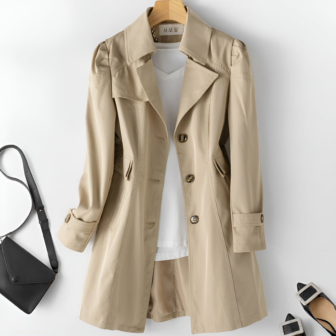 Womens_Elegant_Open_Collar_Trenchcoat_With_Belt_2