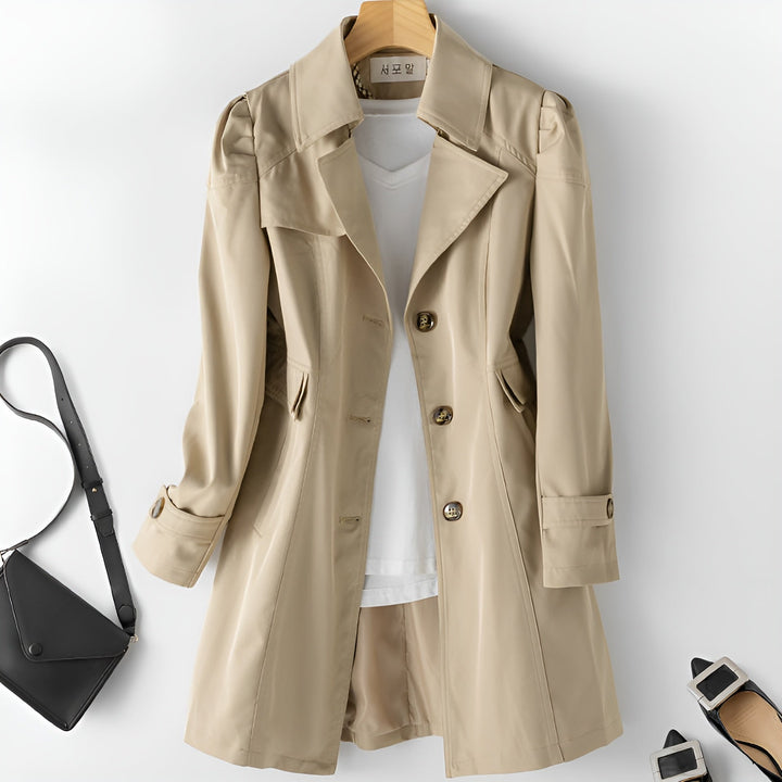 Womens_Elegant_Open_Collar_Trenchcoat_With_Belt_2