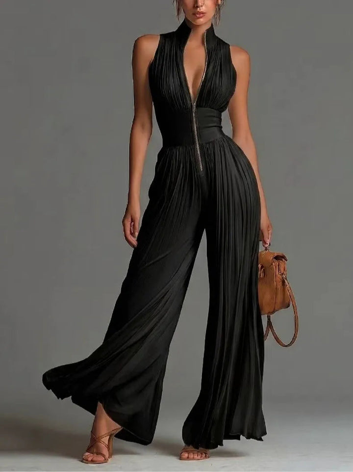 Womens_Elegant_Pleated_Jumpsuit_Deep_V_Neck_and_Wide_Leg_6
