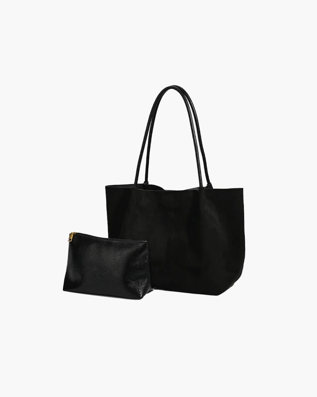 Women's Elegant Retro-Style Handbag – With Suede Appearance and Practical Inner Pocket 10
