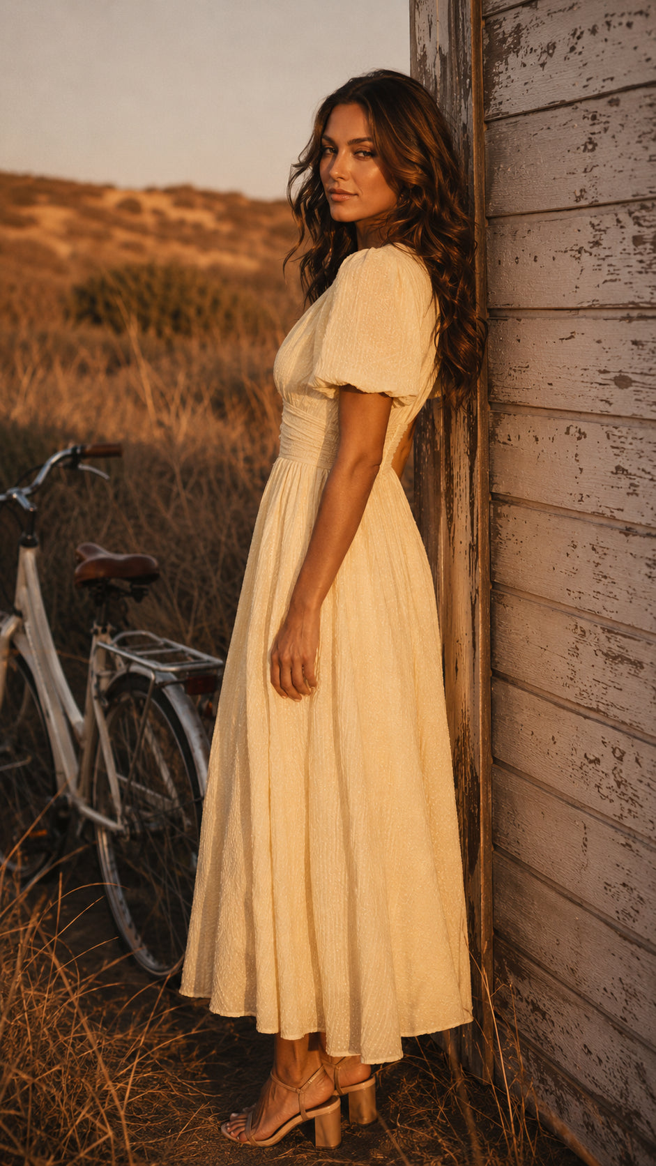 Womens_Elegant_Romantic_Evening_Dress_Midi_Length_and_V_Neck_4