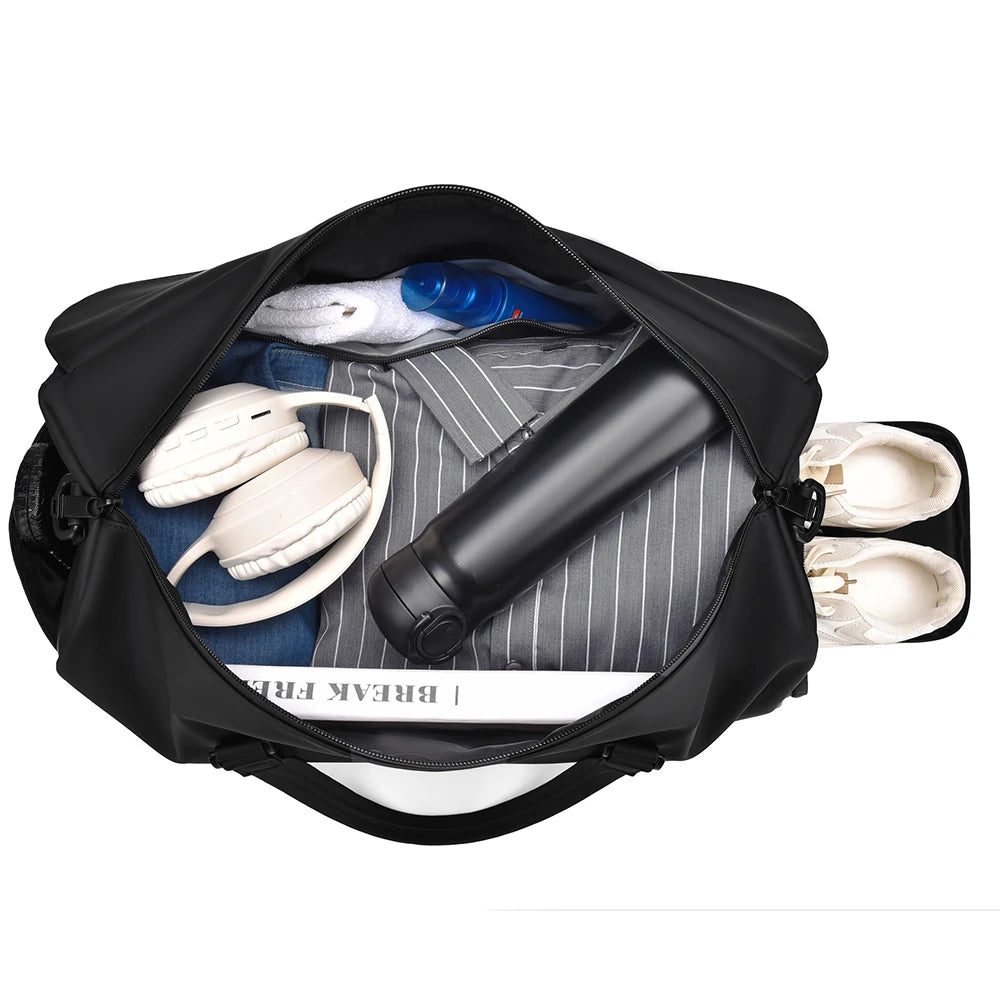 Women's Elegant Travel Bag – Made of Oxford Fabric with Separate Shoe Compartment 12