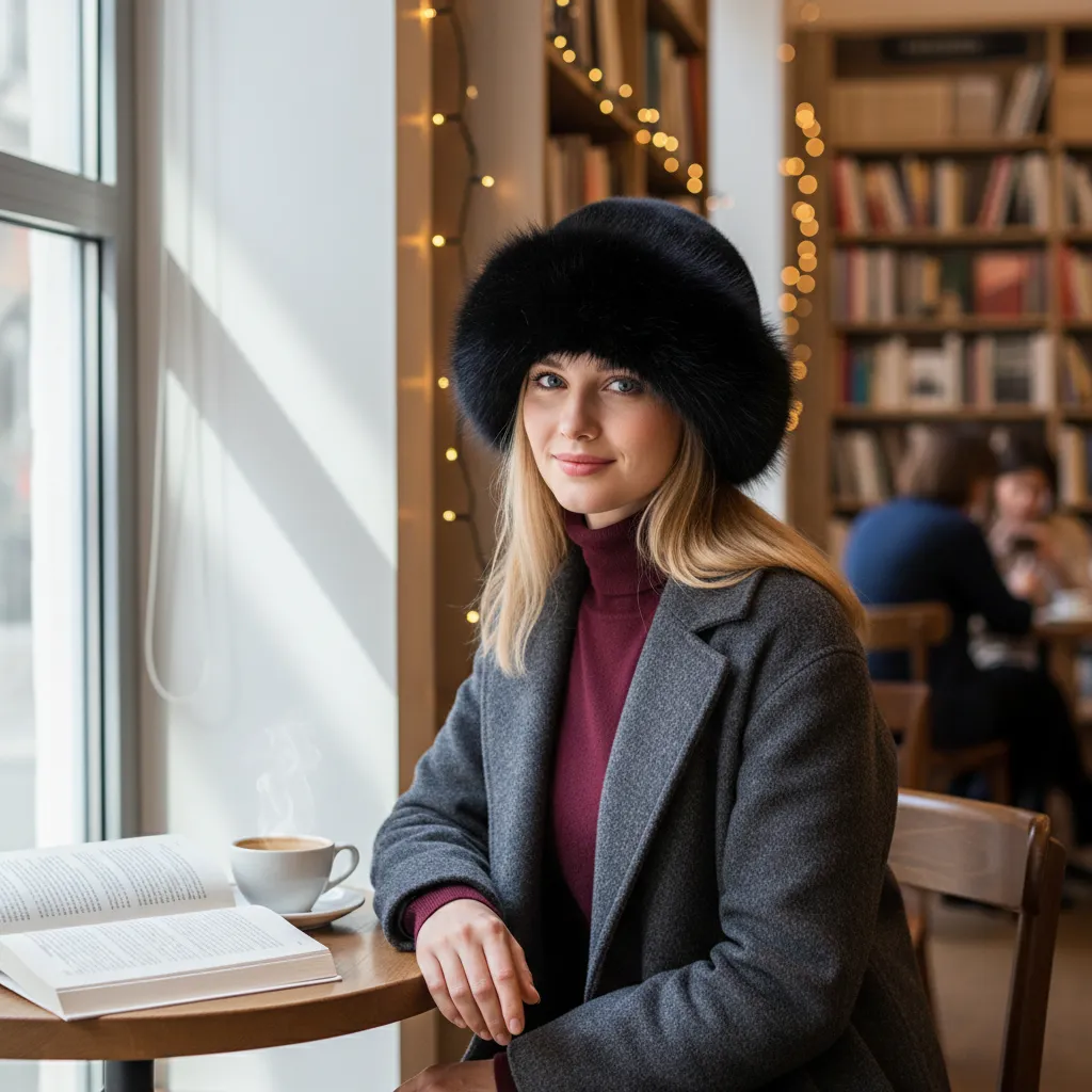 Women's Elegant Winter Fur Hat – Soft Warming and Stylish Protection for the Cold Season 1