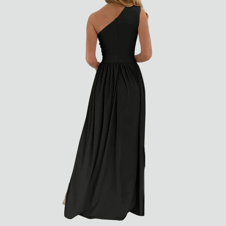 Womens_Evening_Maxi_Dress_One_Shoulder_Design_and_with_Leg_Slit_4