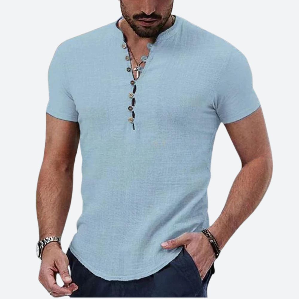 Womens_Everyday_Tshirt_Cotton_and_short_sleeves_with_button_front_3