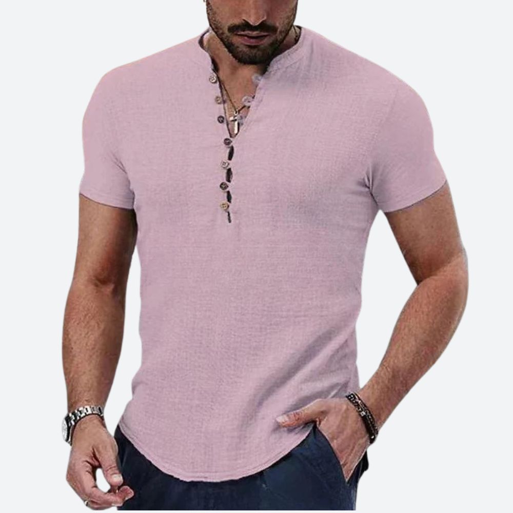 Womens_Everyday_Tshirt_Cotton_and_short_sleeves_with_button_front_5