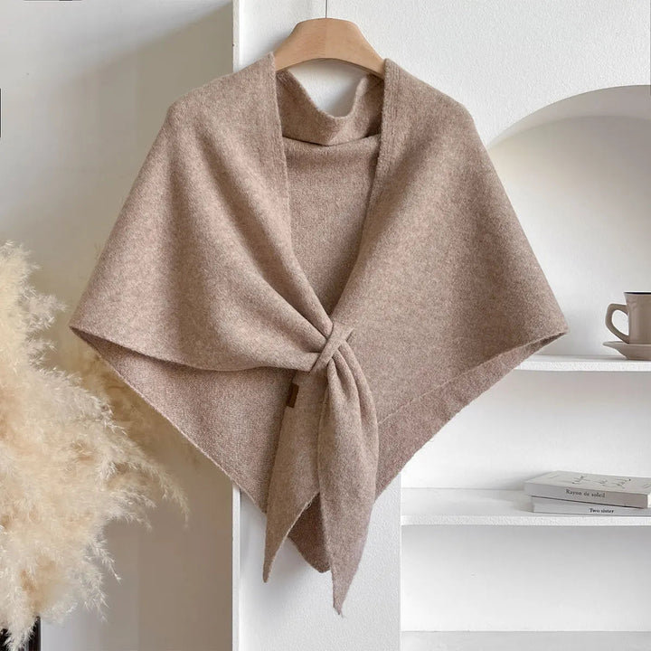 Women's Fashionable Triangle Scarf – Warm Wool Mix Perfect for Autumn and Winter 5