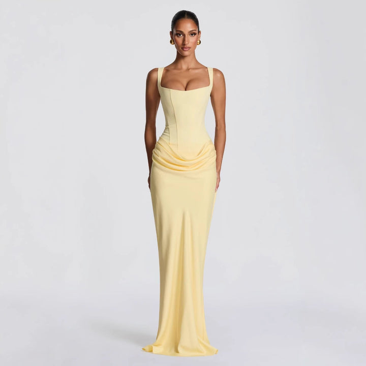Womens_Figure_Shaping_Maxi_Dress_Refined_Front_Draping_10