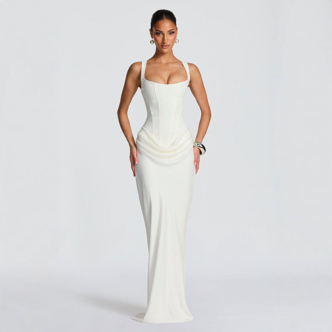 Womens_Figure_Shaping_Maxi_Dress_Refined_Front_Draping_7