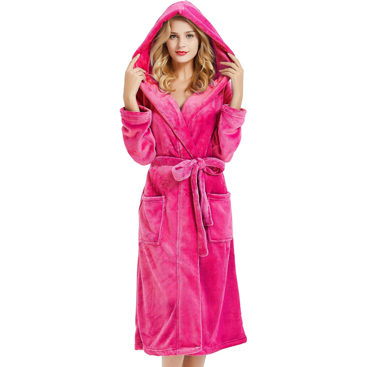 Womens_Fleece_Bathrobe_Vivianne_with_Warm_Hood_3