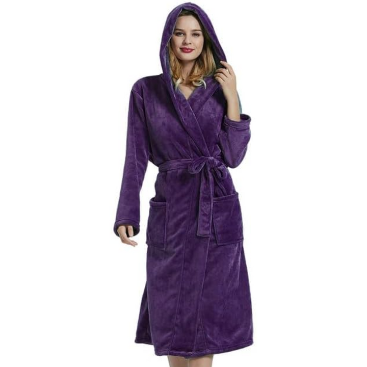 Womens_Fleece_Bathrobe_Vivianne_with_Warm_Hood_6