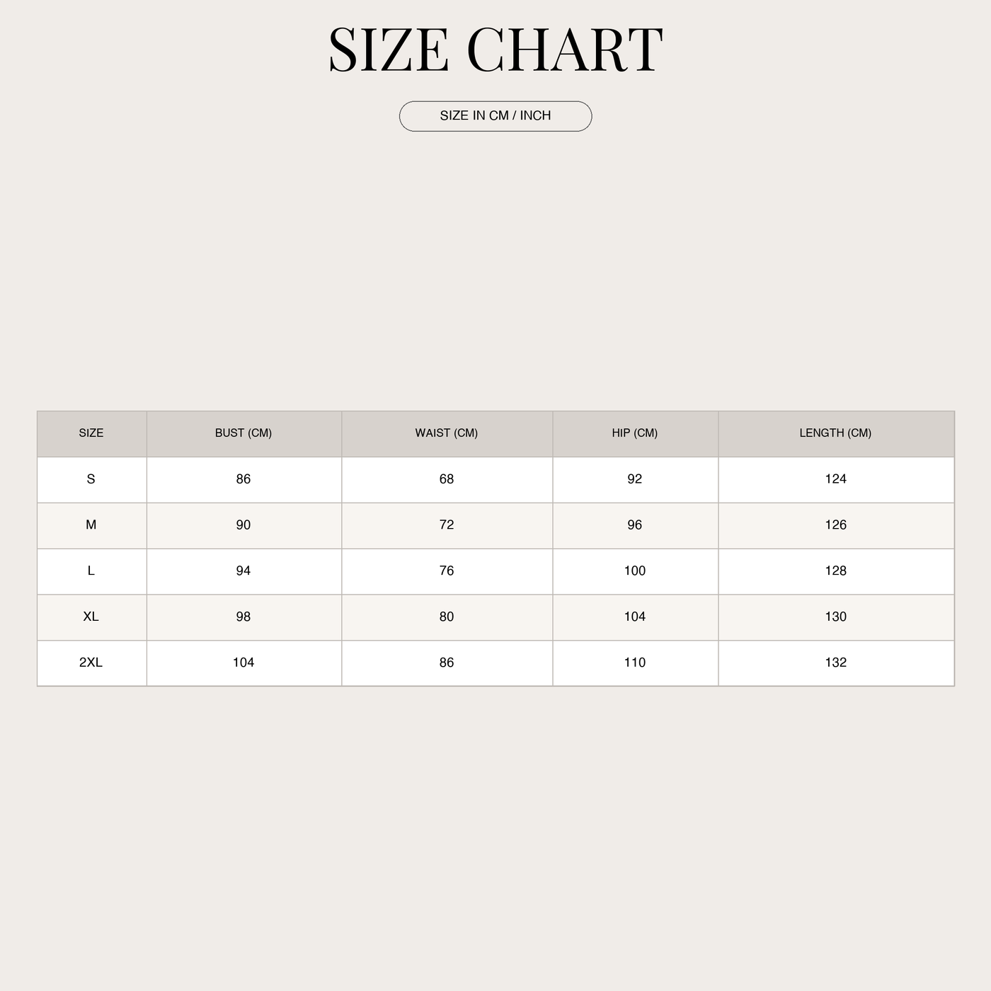 Women's Floral Chiffon Maxi Dress – With Deep V-Neck size chart