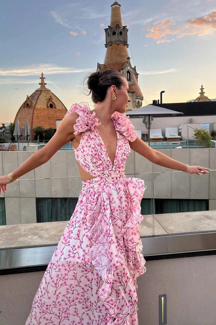 Womens_Floral_Maxi_Dress_Wedding_Guest_V_Neck_with_Ruffles_3