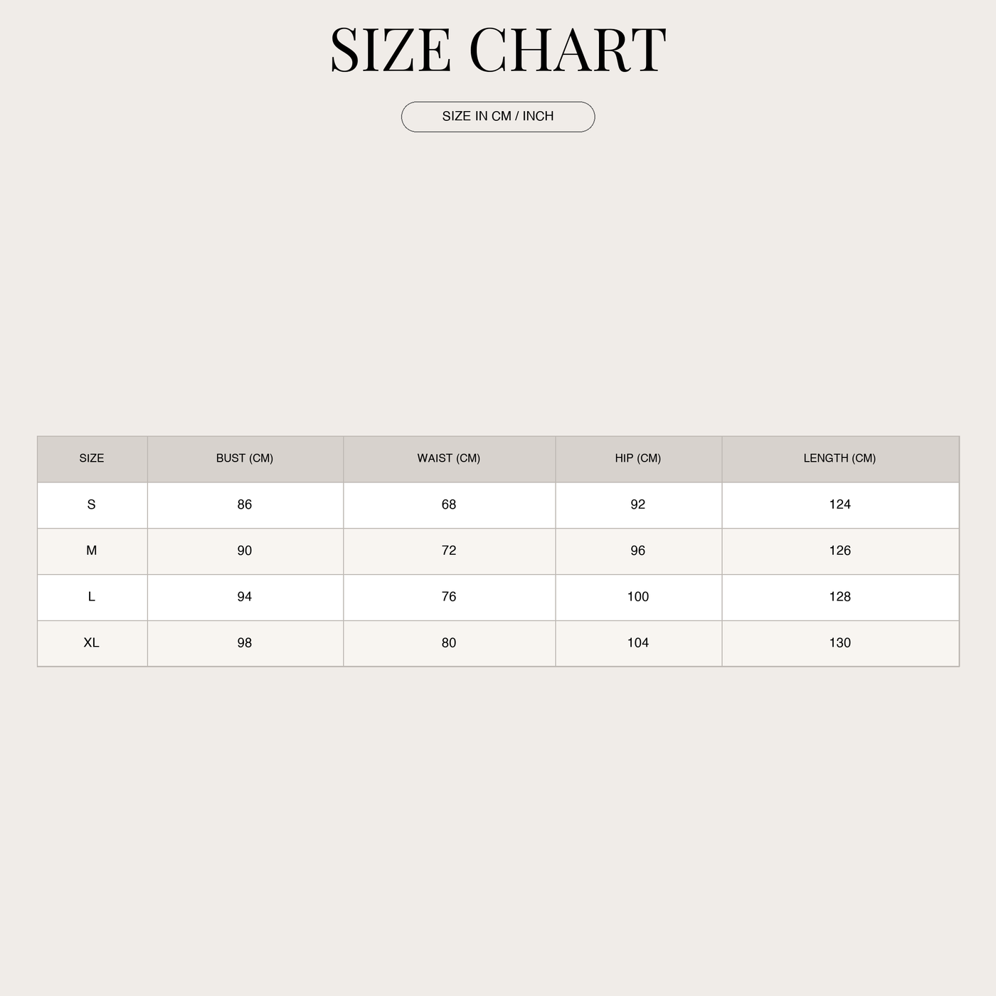 Women's Floral Midi Dress – With Puff Sleeves and V-Neck size chart