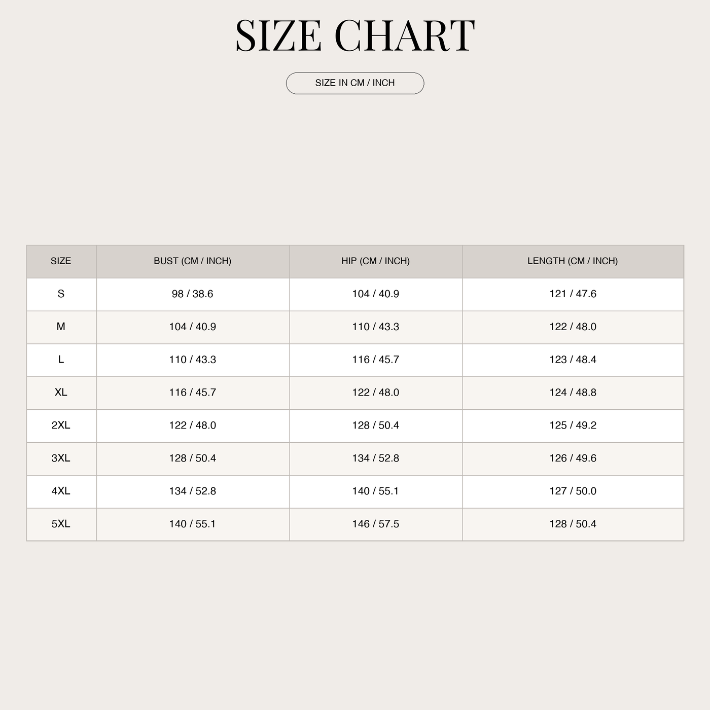 Women's Floral Midi Summer Dress – A-Line with Side Pockets size chart