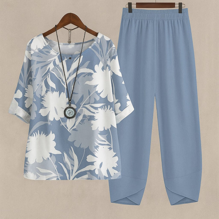 Womens_Floral_Two_Piece_Set_Boat_Neck_with_3_4_Cuffed_Sleeves_3