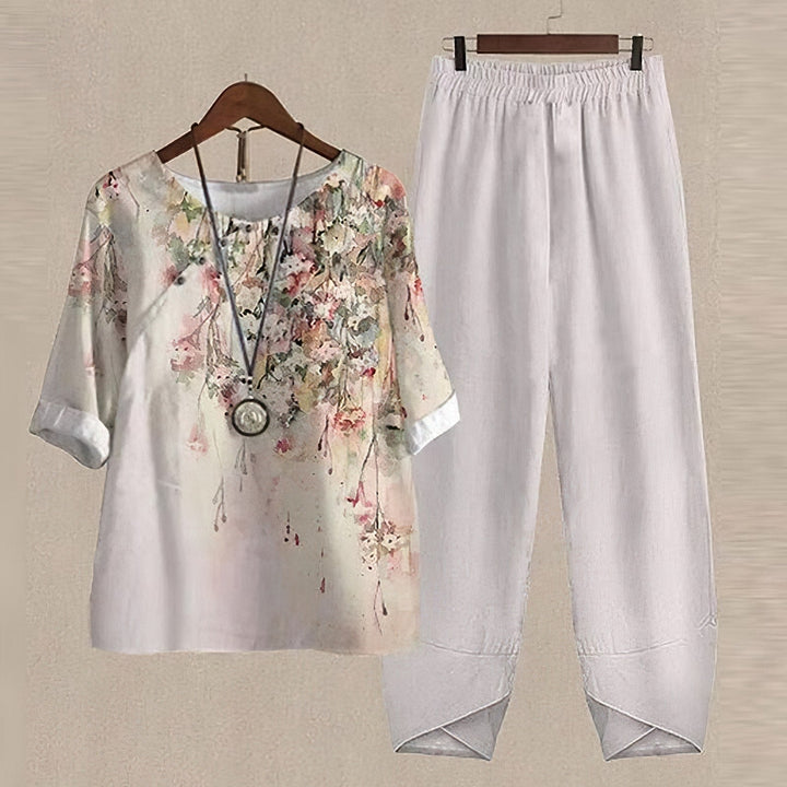Womens_Floral_Two_Piece_Set_Boat_Neck_with_3_4_Cuffed_Sleeves_5