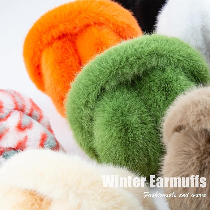 Women's Fluffy Foldable Winter Earmuffs – With Imitation Fur 11