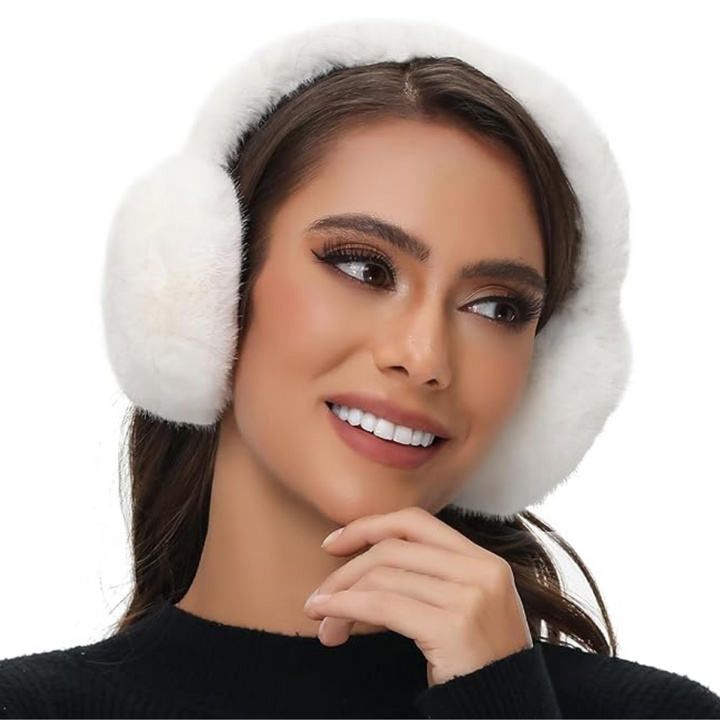 Women's Fluffy Foldable Winter Earmuffs – With Imitation Fur 12