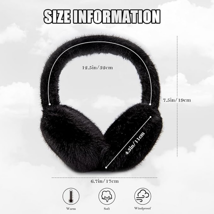 Women's Fluffy Foldable Winter Earmuffs – With Imitation Fur 14