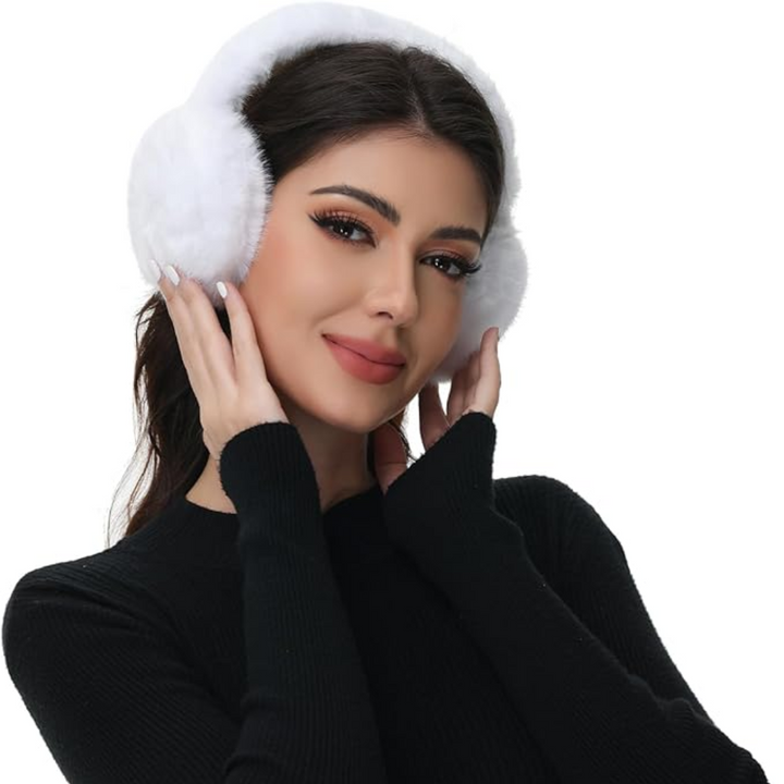Women's Fluffy Foldable Winter Earmuffs – With Imitation Fur 16