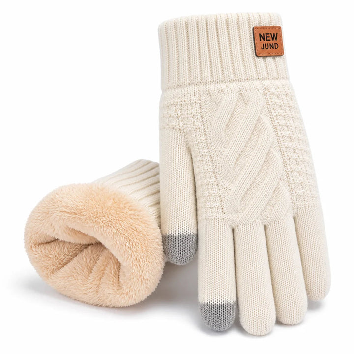 Women's Gloves – Touchscreen with Fleece Lining and Cable Pattern 9