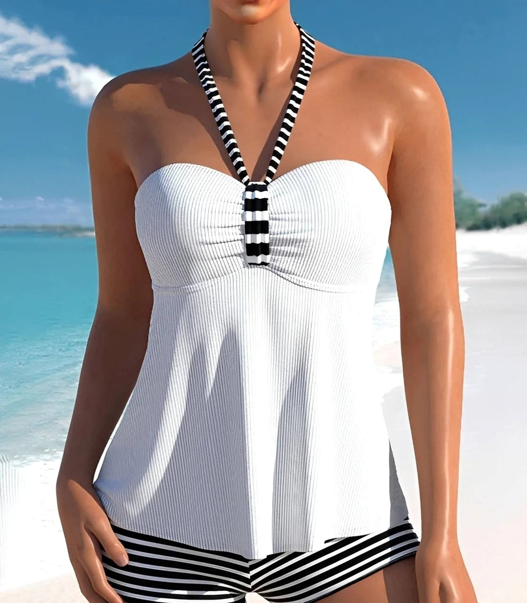Womens_Halterneck_Top_with_Ribbed_Texture_1