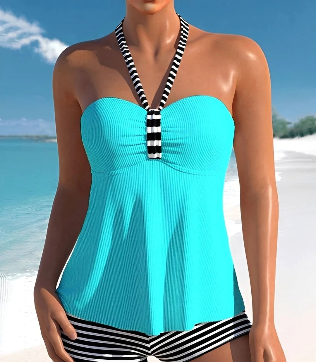 Womens_Halterneck_Top_with_Ribbed_Texture_2