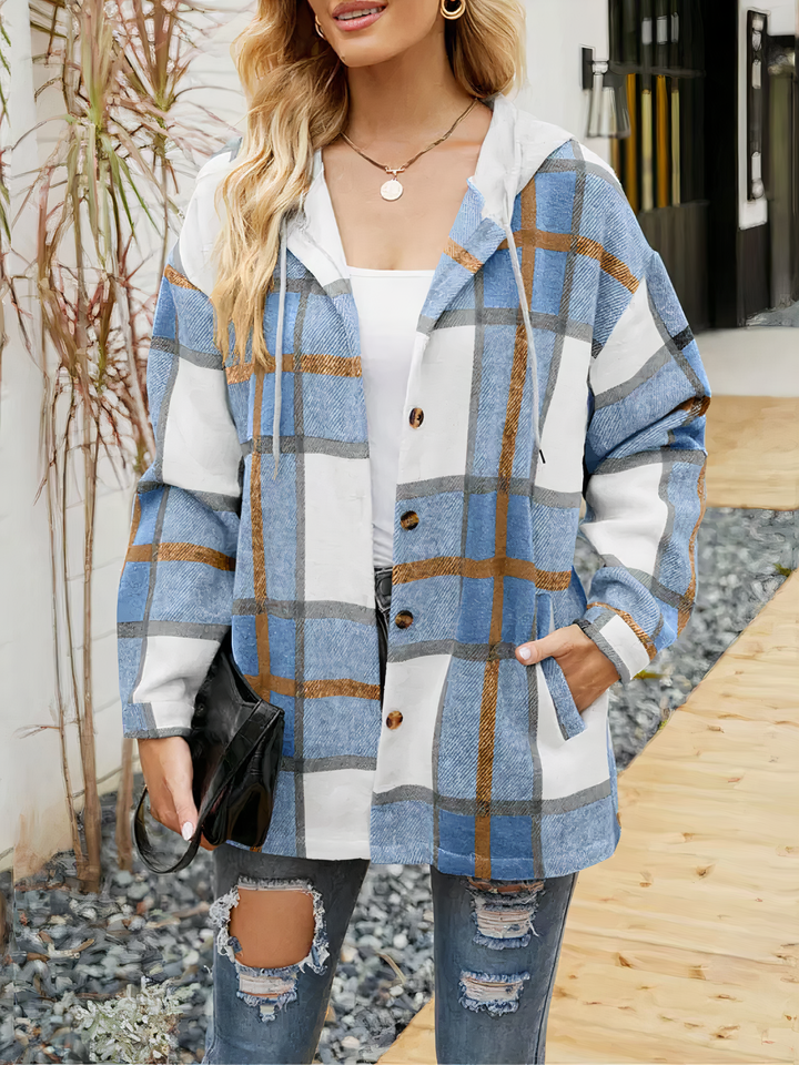 Womens_Hooded_Shirt_Jacket_Plaid_Design_Contrast_Hood_3