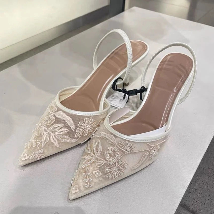 Womens_Kitten_Heel_Slingbacks_Pointed_Toe_with_Mesh_Detail_1