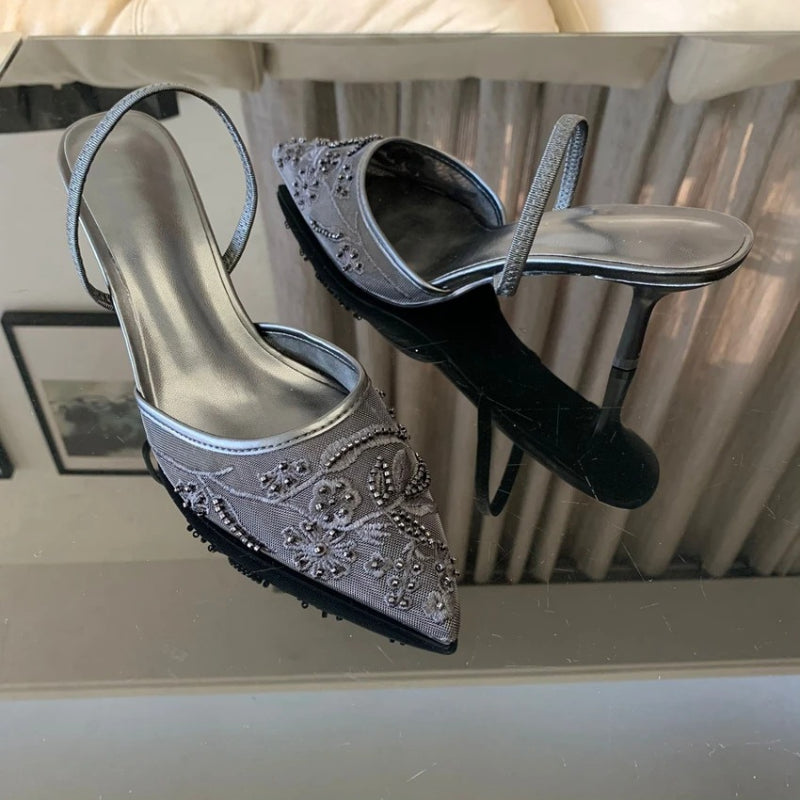Womens_Kitten_Heel_Slingbacks_Pointed_Toe_with_Mesh_Detail_4