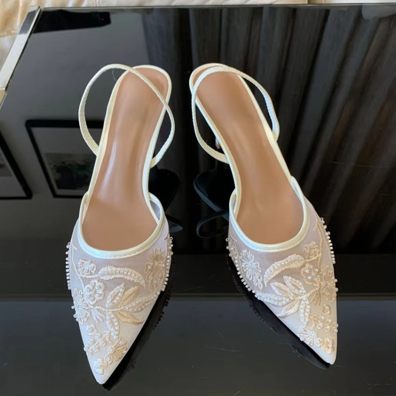 Womens_Kitten_Heel_Slingbacks_Pointed_Toe_with_Mesh_Detail_7