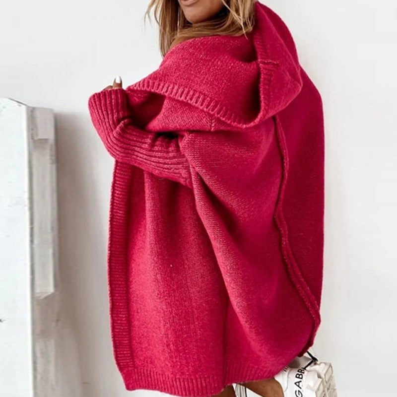Womens_Knit_Cardigan_Hooded_with_Ribbed_Cuffs_12